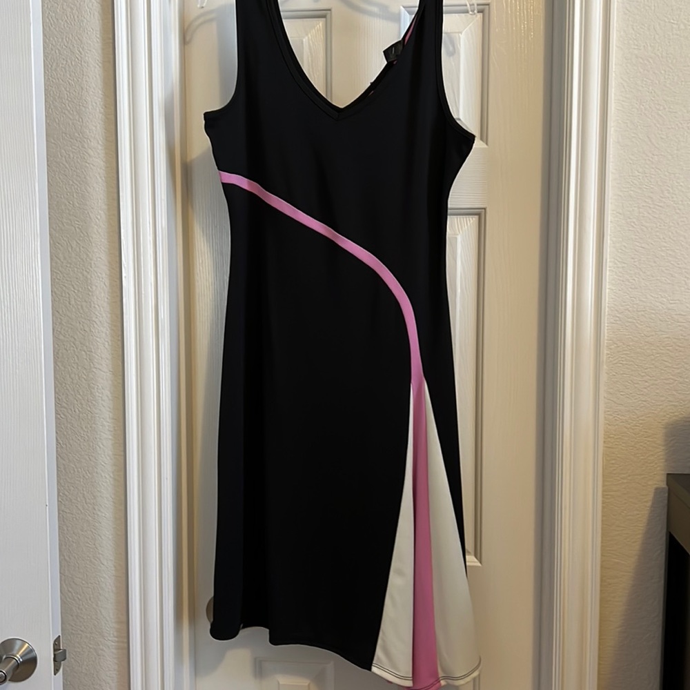 Woman’s New York & Company Black Dress, Size L, NWT